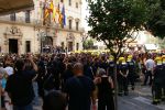 Demostrace hasi v Palm za nco, nebo proti nemu, po druhm dlobuchu jsem rychle ustoupil na Plaza Mayor